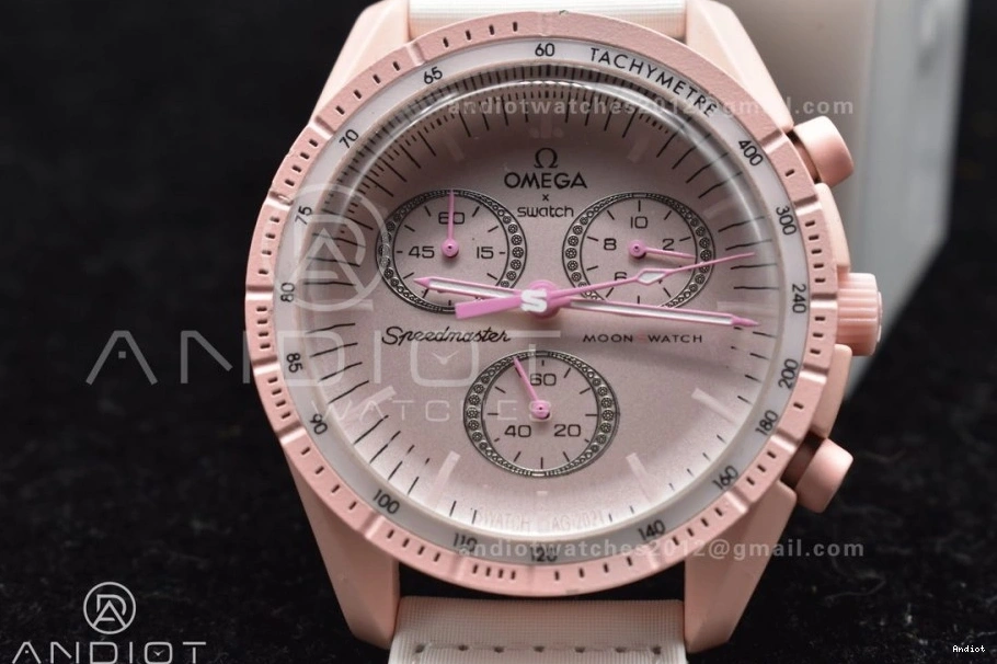 Omega Venus Strap Nylon x to Quartz Moonwatch on Mission Swatch Bioceramic 1218